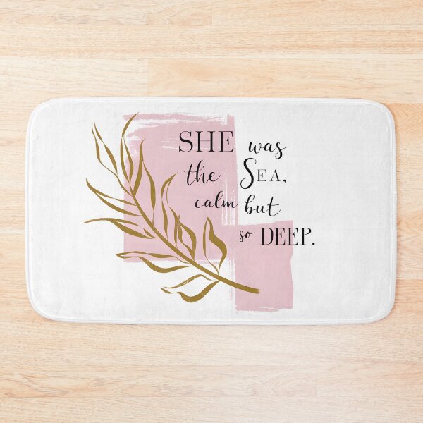 Item preview, Minimalist Inspirational Quote - She was the Sea,calm bu so deep designed and sold by Snifferius.