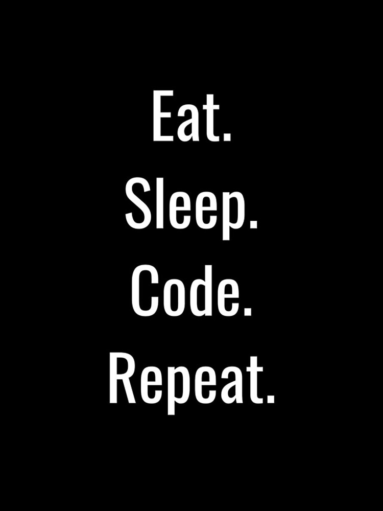 Thumbnail 4 of 4, iPhone Case, Eat Sleep Code Repeat Design designed and sold by CraftPulse.