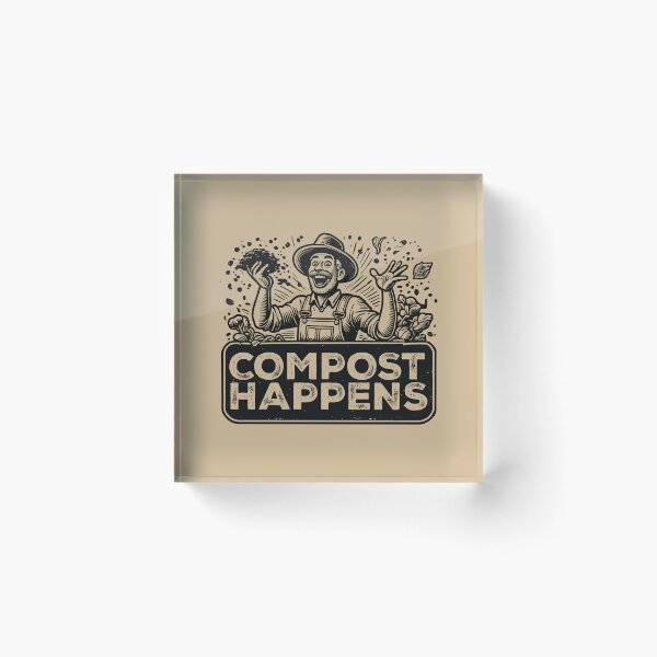 Item preview, COMPOST HAPPENS - Gardening Lover, Hobby, Gardner, Man designed and sold by Darling DeDe.