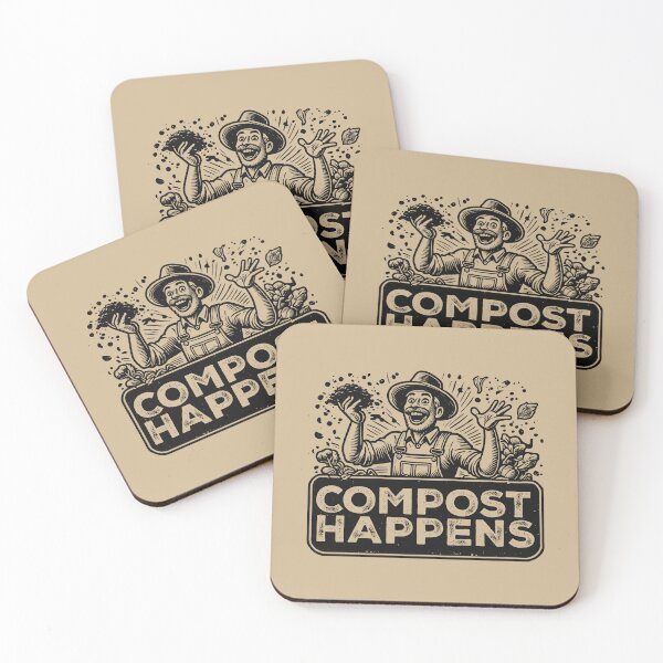 Item preview, COMPOST HAPPENS - Gardening Lover, Hobby, Gardner, Man designed and sold by Darling DeDe.