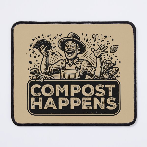 Item preview, COMPOST HAPPENS - Gardening Lover, Hobby, Gardner, Man designed and sold by Darling DeDe.