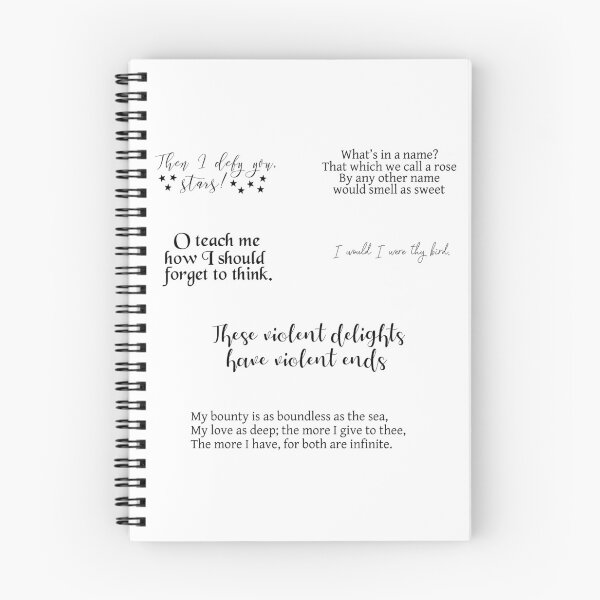 Item preview, Romeo and Juliet iconic quotes designed and sold by introvertcafe.