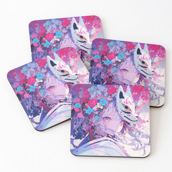 Item preview, Kitsune mask girl designed and sold by iWallGlow.