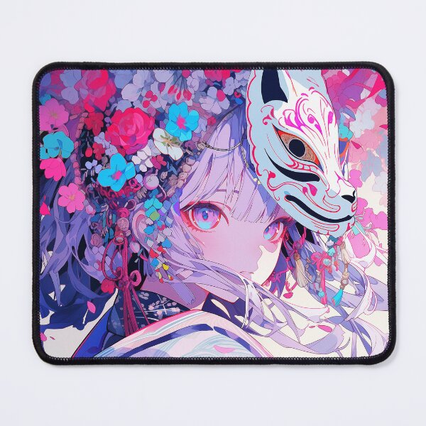 Item preview, Kitsune mask girl designed and sold by iWallGlow.