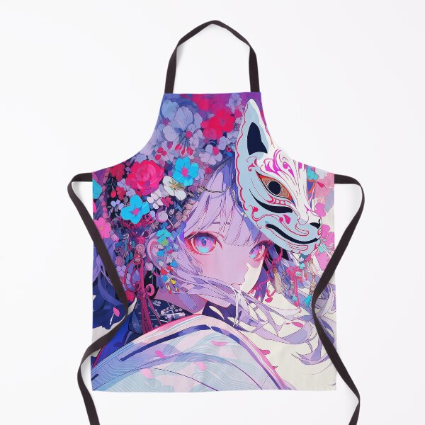 Item preview, Kitsune mask girl designed and sold by iWallGlow.