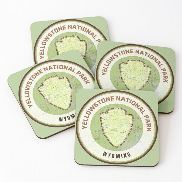 Item preview, Souvenir Map - Yellowstone National Park designed and sold by Willz Designz.