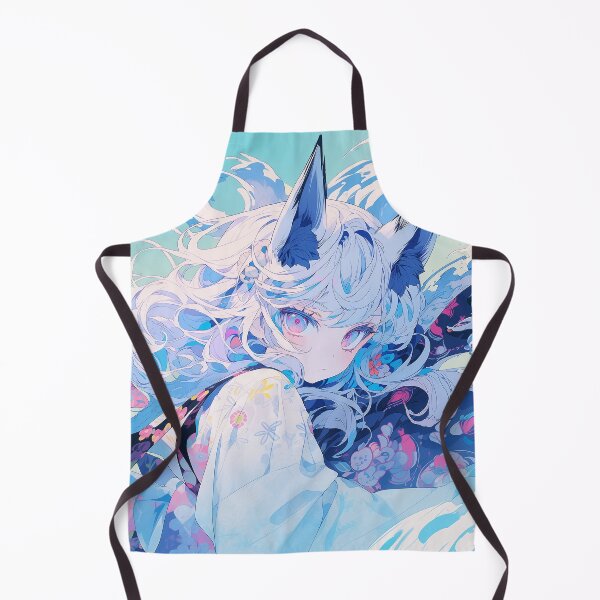 Item preview, Adorable Fox Girl – Cute Anime-Inspired Fantasy Illustration designed and sold by iWallGlow.
