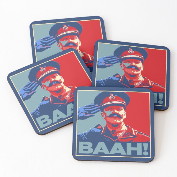 Item preview, General Melchett - Blackadder - "Baah!" designed and sold by curseofkazar.
