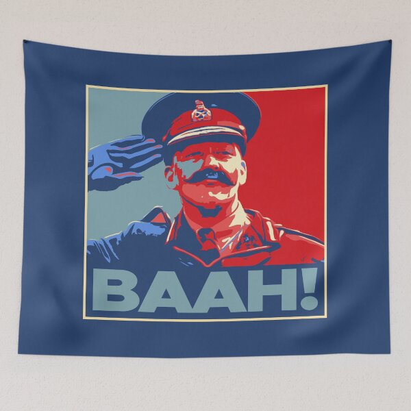 Item preview, General Melchett - Blackadder - "Baah!" designed and sold by curseofkazar.
