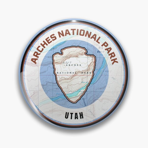 Item preview, Souvenir Map - Arches National Park designed and sold by Willz Designz.