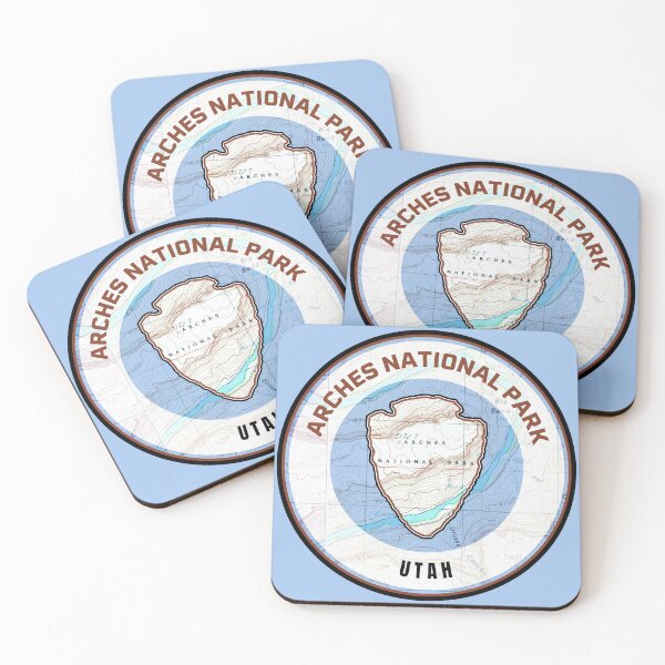 Item preview, Souvenir Map - Arches National Park designed and sold by Willz Designz.