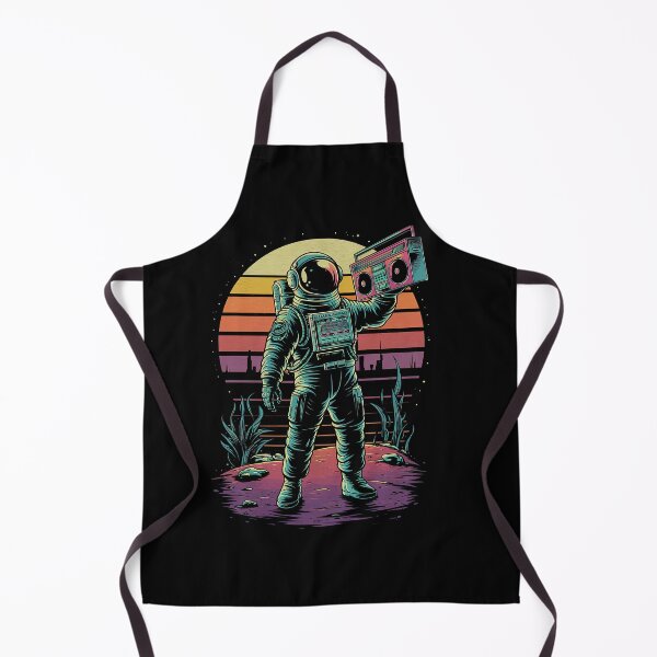 Item preview, Astronaut Boombox Groovy Retro Sunset Space-Themed designed and sold by SpookshowDesign.