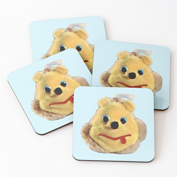 Item preview, Silly Teddy Weird Vintage Plush Kidcore 1970s Kitsch Weirdcore designed and sold by The Sticker Bureau.