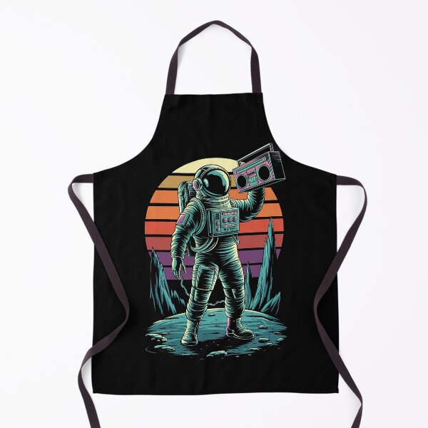 Item preview, Astronaut Boombox Groovy Retro Sunset Space-Themed designed and sold by SpookshowDesign.