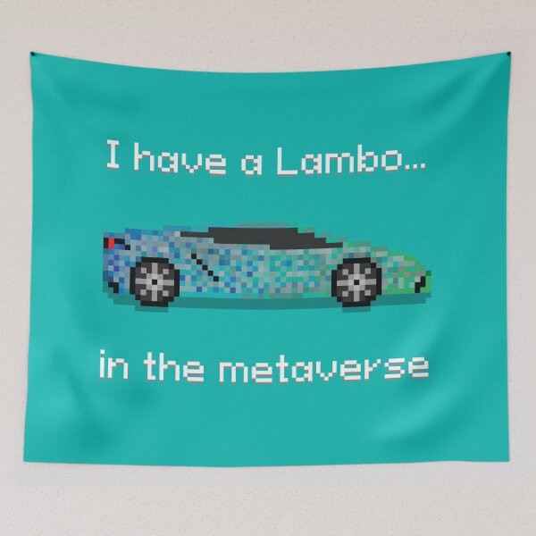 Item preview, Lambo Metaverse - Blue/Green (White Text) designed and sold by m88nlabs.