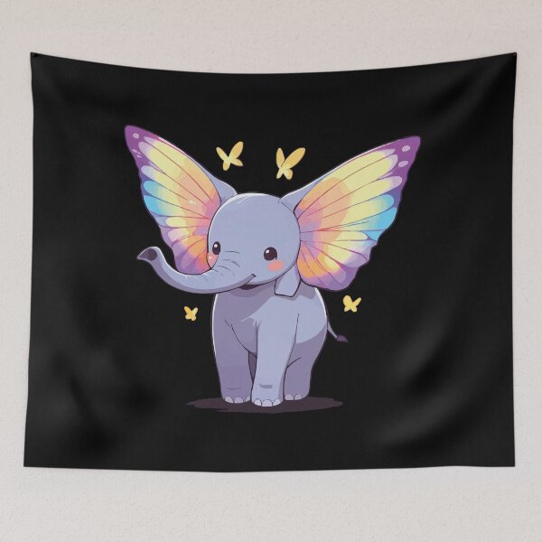 Item preview, Elephant + Butterfly Animal Mashup designed and sold by Getup-clothing.