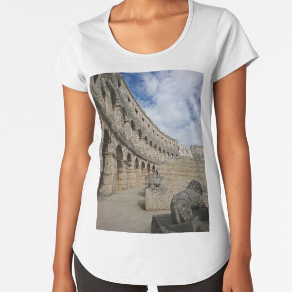 Pula Amphitheatre, Croatia Premium Scoop T-Shirt
