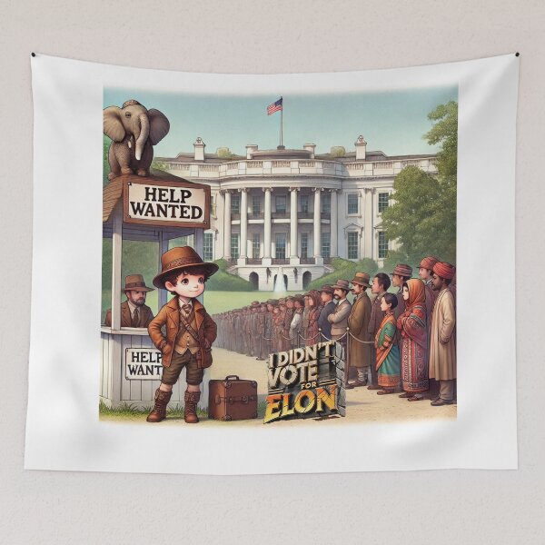Item preview, "I Didn't Vote for Elon - Help Wanted Adventures" designed and sold by MySheetMusicArt.