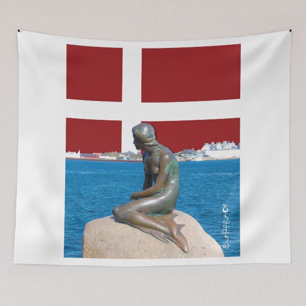 Item preview, DENMARK ABOVE THE LITTLE MERMAID designed and sold by EliotRaffit.