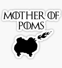 Mutter der Poms (schwarz) Sticker