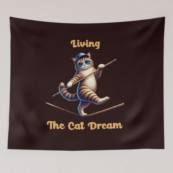 Item preview, Amazing Funny Cats Living The Cat Dream designed and sold by WearitToday.