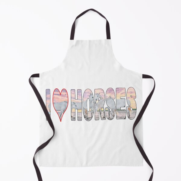 Item preview, I LOVE HORSES - White Horses on the Beach Sunset Pastels designed and sold by Adam Gormley.