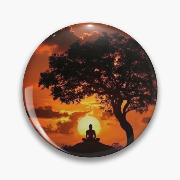 Item preview, Peaceful Sunset Meditation designed and sold by Roarberry.