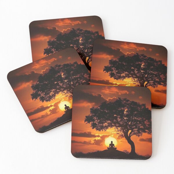 Item preview, Peaceful Sunset Meditation designed and sold by BTN by Roarberry.