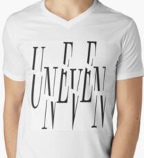 Uneven Men's V-Neck T-Shirt
