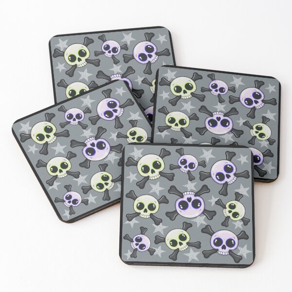 Item preview, Skulls and stars pattern designed and sold by Topmel.