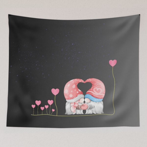 Item preview, Gnomes in Love Beneath the Twilight Sky designed and sold by WhiteSoftPetals.