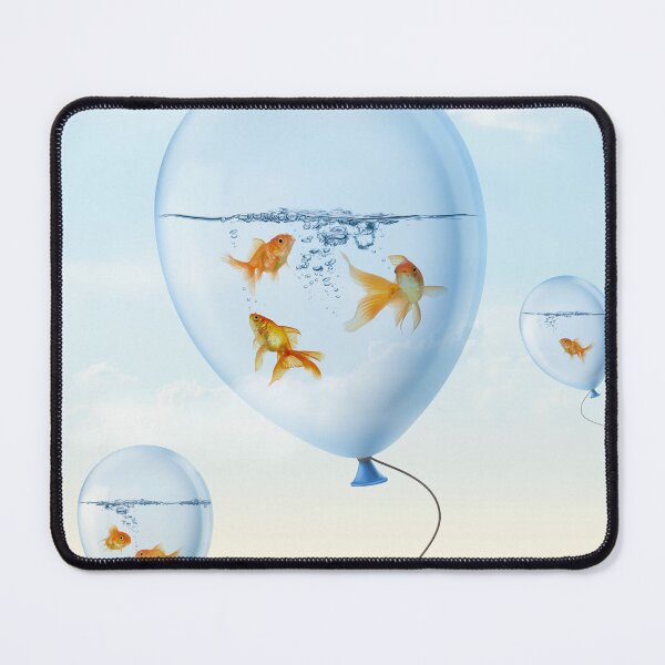 Item preview, Balloons Fish in the Sky - Surrealist Art Poster designed and sold by RonaldoMarques.