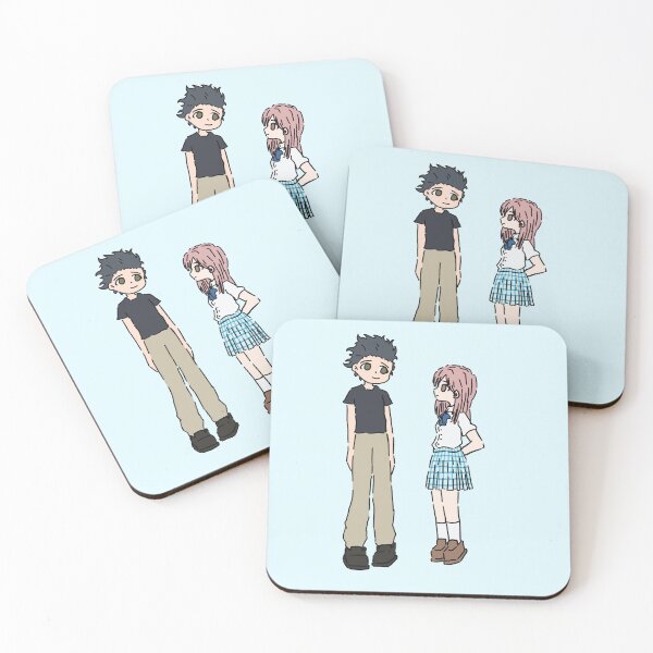 Item preview, A Silent Voice Shoya and Shoko Chibi Art designed and sold by EllieComics.