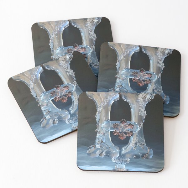 Item preview, Art Glass Typography Inspired by Murano | Creative AI Design designed and sold by yinyuecreation.