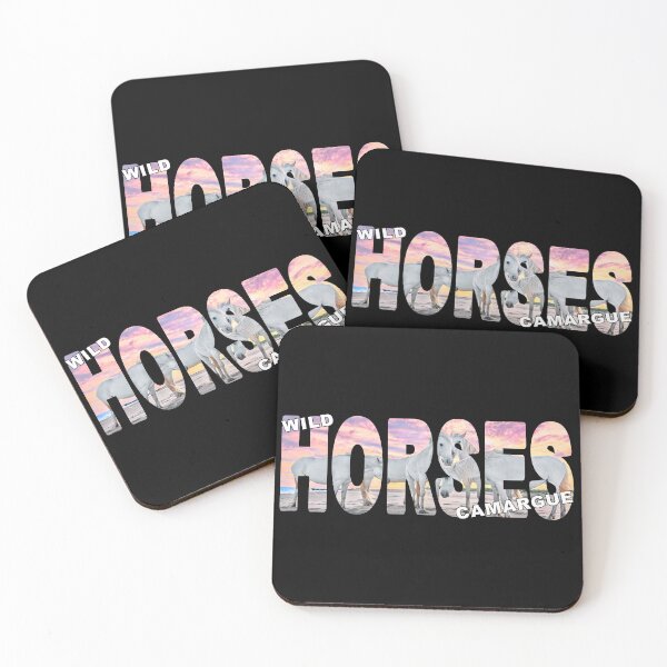 Item preview, Wild HORSES Camargue - White Horses on the Beach Sunset Pastels designed and sold by Adam Gormley.
