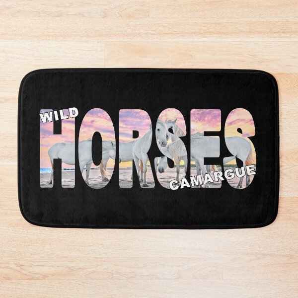 Item preview, Wild HORSES Camargue - White Horses on the Beach Sunset Pastels designed and sold by Adam Gormley.