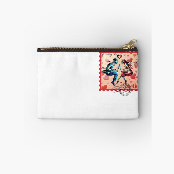 Item preview, Sello postal de San Valentín, amantes cibernéticos en línea designed and sold by W-McSapa.