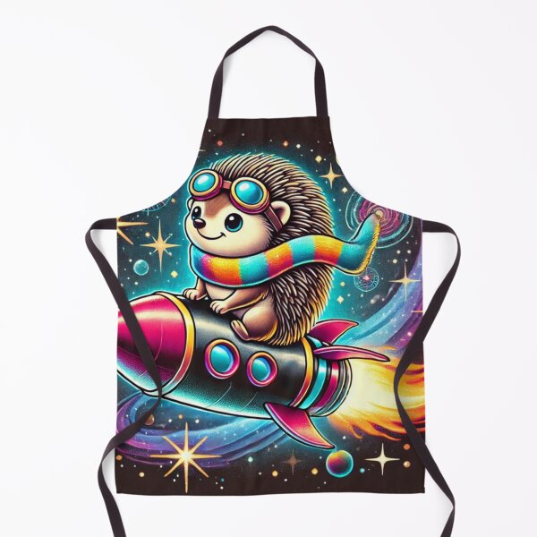 Item preview, Rocket Riding Hedgehog – Adorable Cosmic Adventure Art designed and sold by Vikingaquarist.