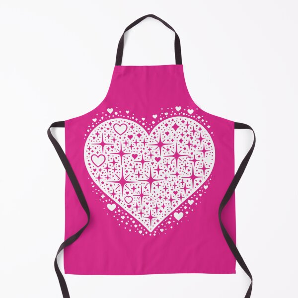 Item preview, Sparkling Heartburst Design (White on Hot Pink) designed and sold by LyssasMindArt.