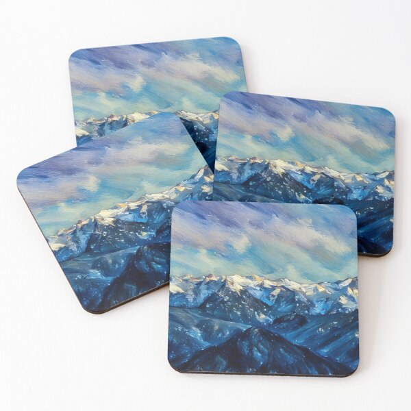 Item preview, Cascade Mountains Winter (Pastel) designed and sold by flyscenicair.
