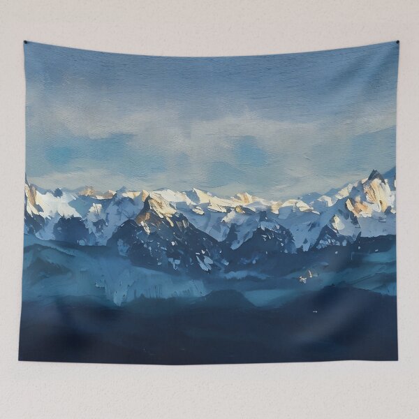 Item preview, Cascade Mountains Winter (Oil Painting) designed and sold by flyscenicair.