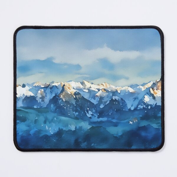 Item preview, Cascade Mountains Winter (Watercolor) designed and sold by flyscenicair.