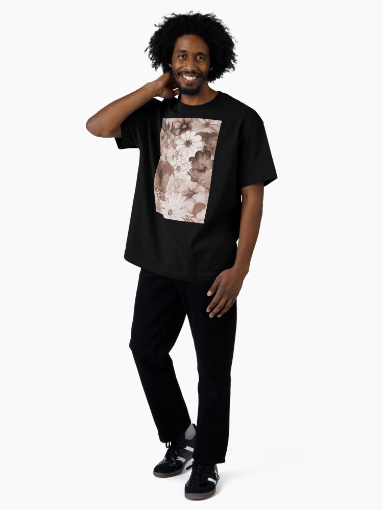Thumbnail 4 of 7, Oversized T-Shirt, Vintage Flowers #2 designed and sold by OneDayArt.