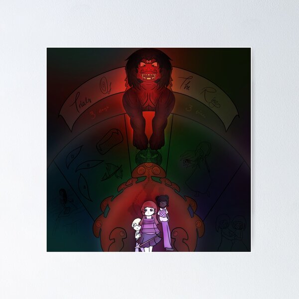 Item preview, Trials of the Ring Poster designed and sold by GoldenHeartArt.