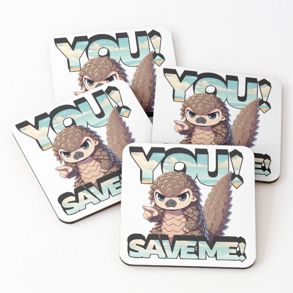Item preview, YOU! SAVE ME! (Save The Pangolins) designed and sold by figandroseco.