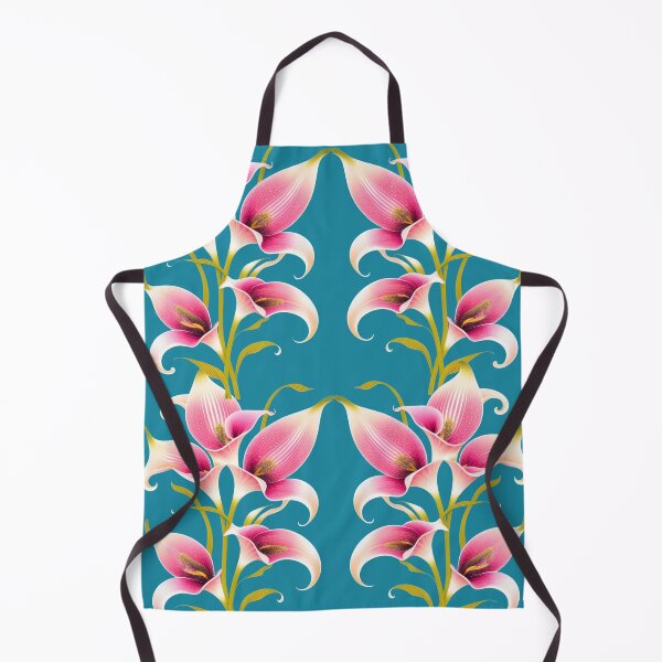 Item preview, Symmetrical Floral Fantasy White, Pink and Green designed and sold by Ciervo Primavera.