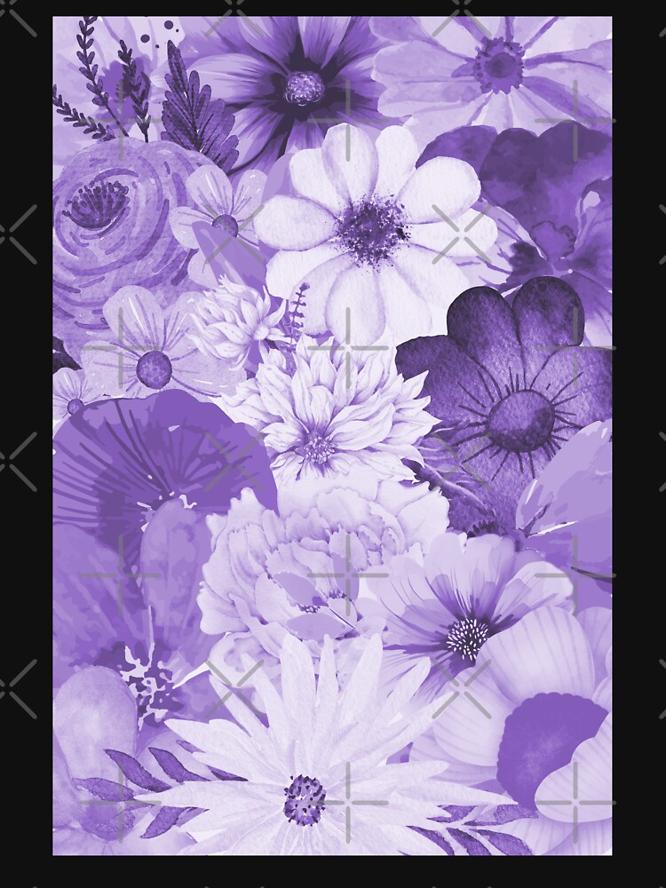 Thumbnail 7 of 7, Classic T-Shirt, Vintage Flowers #4 designed and sold by OneDayArt.