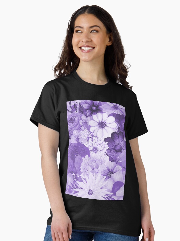 Thumbnail 1 of 7, Classic T-Shirt, Vintage Flowers #4 designed and sold by OneDayArt.