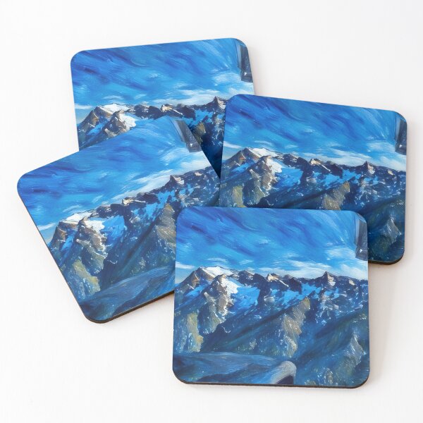 Item preview, Flying thru Cascade Mountains (Pastel) designed and sold by flyscenicair.
