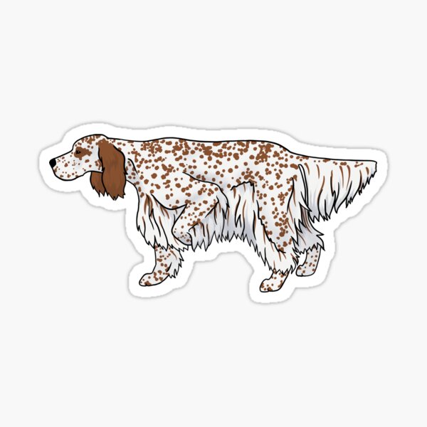 Item preview, English Setter on Point designed and sold by Spinyflowerart.